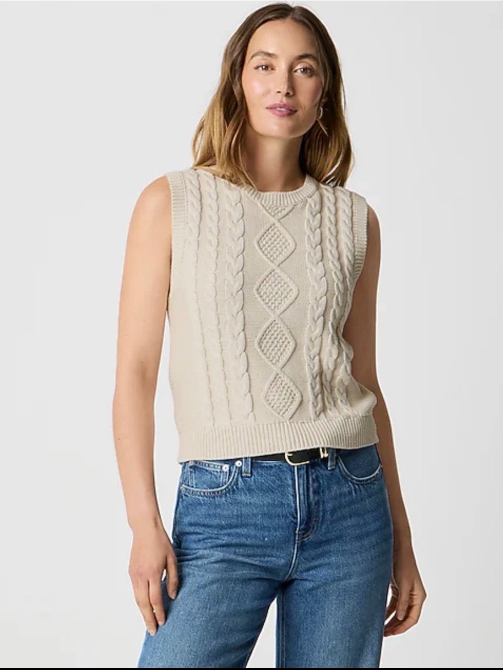 J.Crew Women's Cable-Knit Sweater-Vest